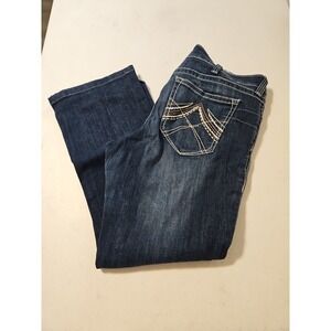ARIAT Real Denim Jeans WOMEN'S SIZE 34 Stretch  Bootcut Measures 37Wx29